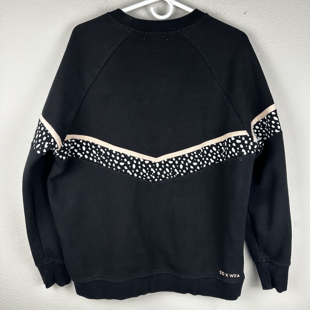 Sarah's Day x White Fox Active All I Do Is Brunch Blackout Sweater Large - Picture 4 of 5